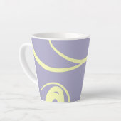 Moving lines design Latte Tasse (Linke Ecke)