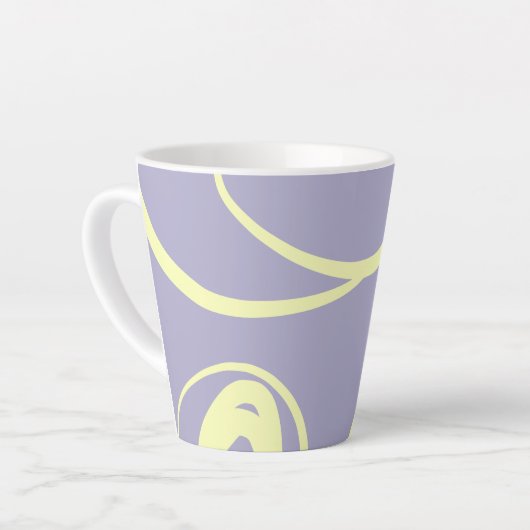 Moving lines design Latte Tasse (Linke Ecke)