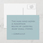 Moving Mountains Inspiration Postcard Postkarte (Vorne/Hinten)