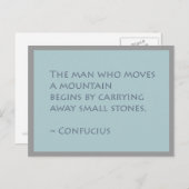 Moving Mountains Inspiration Postcard Postkarte (Vorne/Hinten)