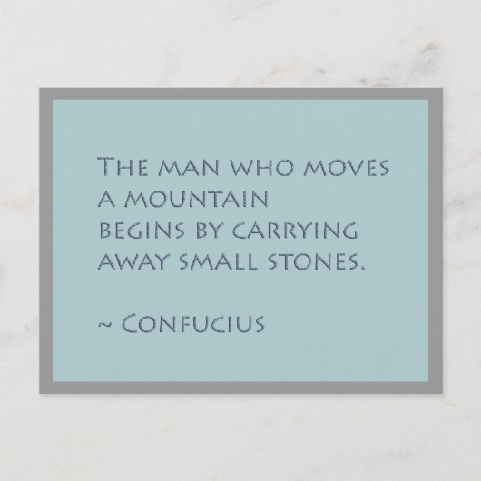 Moving Mountains Inspiration Postcard Postkarte (Vorderseite)