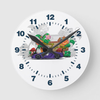 Moving On Clock Runde Wanduhr