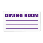 Moving Packing Organizing Labels - Dining Room (Vorne)
