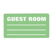 Moving Packing Organizing Labels - Guest Bedroom (Vorne)