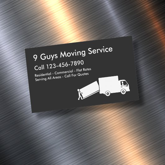 Moving Service Moderne Unternehmensmagnete Magnetische Visitenkarte