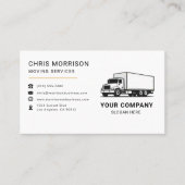 Moving Services Truck  Visitenkarte (Vorderseite)