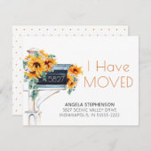 Moving Sunflowers Eucalyptus Mailbox Wassercolor (Vorne/Hinten)