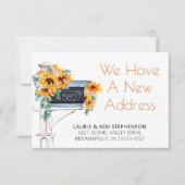 Moving Sunflowers Eucalyptus Mailbox Wassercolor (Vorderseite)