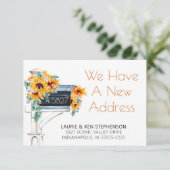 Moving Sunflowers Eucalyptus Mailbox Wassercolor (Stehend Vorderseite)