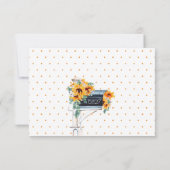 Moving Sunflowers Eucalyptus Mailbox Wassercolor (Rückseite)