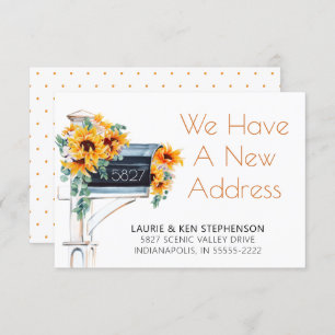 Moving Sunflowers Eucalyptus Mailbox Wassercolor