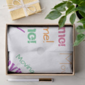 Moving Time Colorful Typografy New Zuhause Seidenpapier (Geschenk)