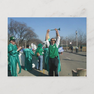 Mow-Bama (Obama) März mit den Rasenmähern Postkarte