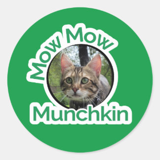 Mow Munchkin-Logo Runder Aufkleber
