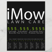 Mow. Rasenpflege Landscaping Tearsheet Ad Flyer (Vorne)