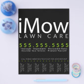 Mow. Rasenpflege Landscaping Tearsheet Ad Flyer (Einzeln)