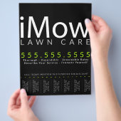 Mow. Rasenpflege Landscaping Tearsheet Ad Flyer (Hand)