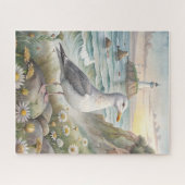 Möwe an der Küste Puzzle (Horizontal)