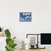 Möwe auf Lichtposter Poster (Heimbüro)
