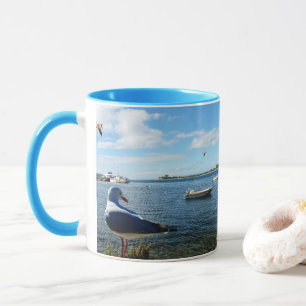 Möwe, Boote und Ozean, Tasse