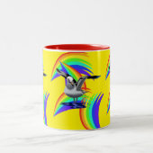 Möwe Bunte Farben Tasse (Mittel)