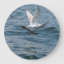 Möwe entführt Zeit Große Wanduhr