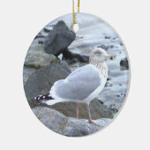 Möwe Foto Ornament (Links)