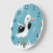 Möwe Große Wanduhr (Winkel)
