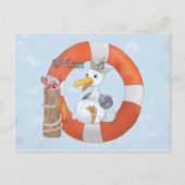 Möwe im Ring Postkarte (Vorderseite)