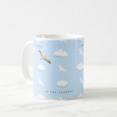 Möwe in den Wolken Kaffeetasse (Vorderseite Links)