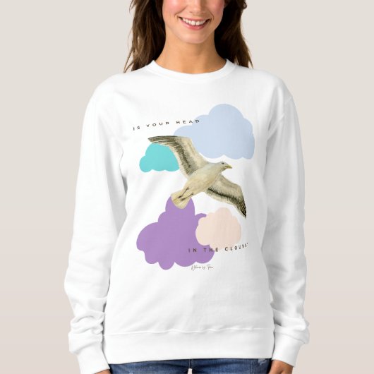 Möwe in den Wolken Sweatshirt (Vorderseite)