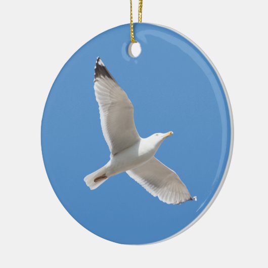 Möwe Keramik Ornament (Links)