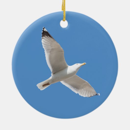 Möwe Keramik Ornament (Hinten)