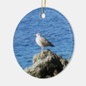 Möwe Keramik Ornament (Links)