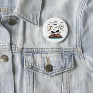 Möwe Mama Lustig Personalisiert Button