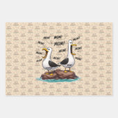 Möwe Mama Lustig Personalisiert Geschenkpapier Set (Vorderseite 3)
