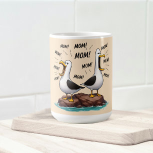 Möwe Mama Lustig Personalisiert Kaffeetasse