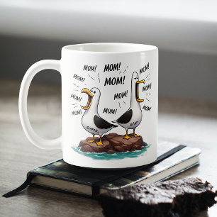 Möwe Mama Lustig Personalisiert Kaffeetasse