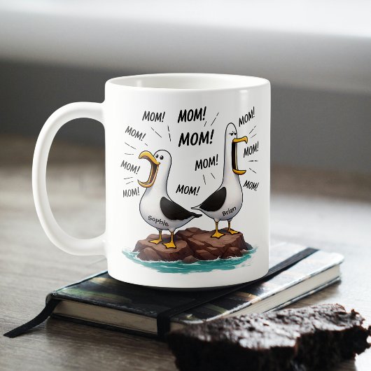 Möwe Mama Lustig Personalisiert Kaffeetasse