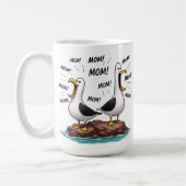 Möwe Mama Lustig Personalisiert Kaffeetasse (Links)