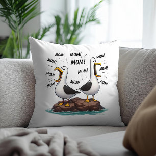 Möwe Mama Lustig Personalisiert Kissen
