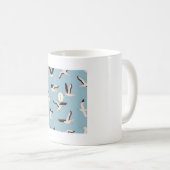 Möwe mit Frittenmuster Kaffeetasse (VorderseiteRechts)