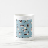 Möwe mit Frittenmuster Kaffeetasse (Mittel)