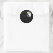 Möwe Runder Aufkleber (Tasche)