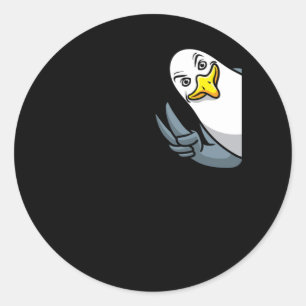 Möwe Runder Aufkleber