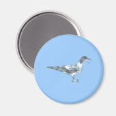 Möwe seagull magnet (Vorderseite/Rückseite)