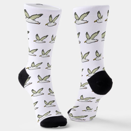 Möwe Socken (Gewinkelt)