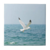 Möwe über Meer Fliese (Vorderseite)