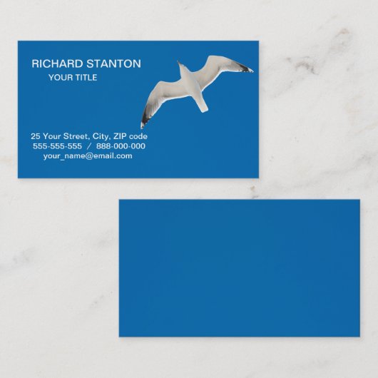 Möwe Visitenkarte (Vorne/Hinten)