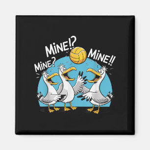 Möwe Volleyball Mine Mine Strand Vogel Ozean Liebe Magnet
